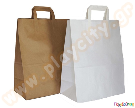 Σακούλα χάρτινη καφέ 35x26x12 εκ.