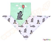 Σαλιάρα μπαντάνα Σετ 2 τεμάχια  Βρεφικά Καρεκλάκια Φαγητού