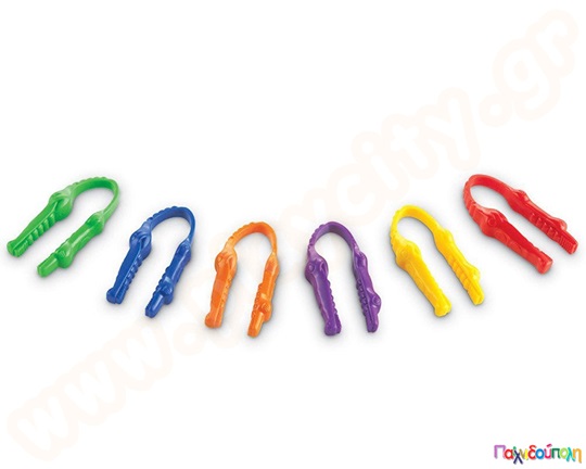 Λαβίδες λεπτής κινητικότητας μικρές Σετ 12 τεμάχια