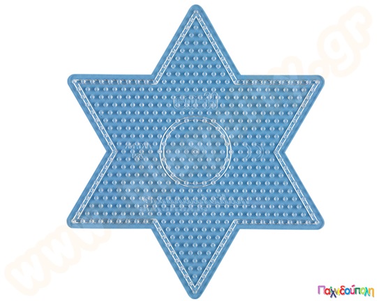 Κάδρο αστέρι μεγάλο διαφανές για χάντρες 5 χιλ.