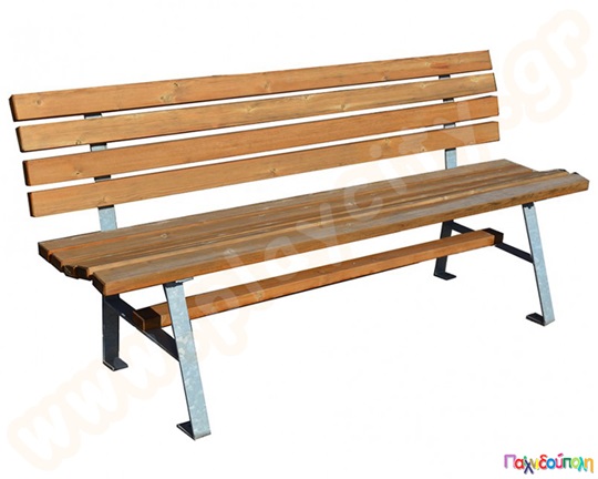 Παγκάκι με μεταλλικά πόδια 180 εκ.