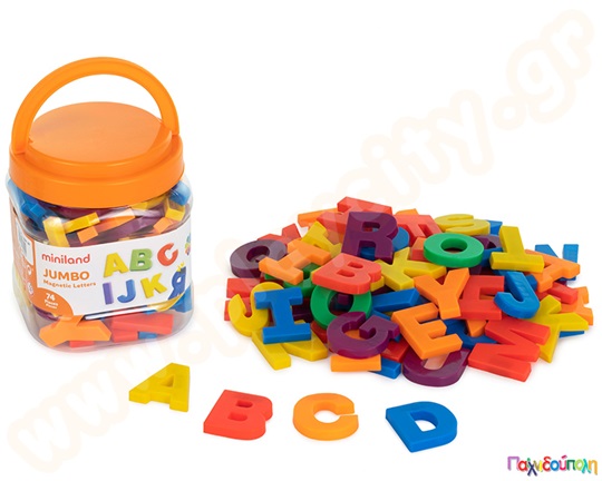 Μαγνητικά κεφαλαία Αγγλικά γράμματα 74 τμχ.