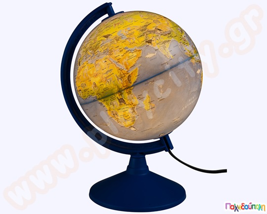 Υδρόγειος σφαίρα γεωφυσική-ζώα Φ 20 εκ.