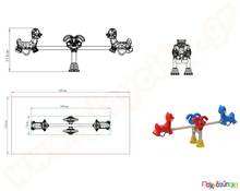 Χαρούμενη τραμπάλα με ζωάκια  Επαγγελματικές Κούνιες - Αμμοδόχοι