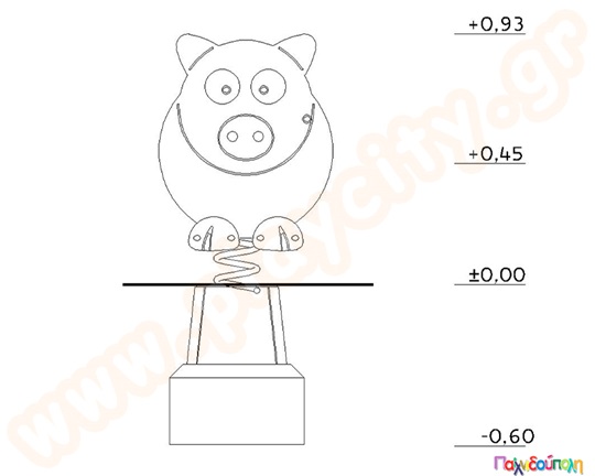 Τραμπάλα ελατήριο γουρουνάκι