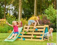 Ξύλινος βρεφικός αναρριχητής με τσουλήθρα  Συστήματα Αναρρίχησης με Τσουλήθρα