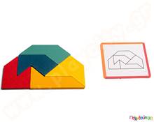 Παζλ με μυτερά τουβλάκια - Pointy Puzzle  Εκπαιδευτικά Παιχνίδια με Σχήματα - Μεγέθη - Χρώματα