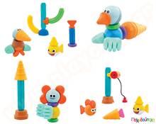 Βρεφικά μαγνητικά τουβλάκια Stick-O Οι φίλοι των Baby shark Σετ 30 τεμάχια  Μαγνητικά Παιχνίδια Κατασκευών