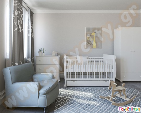 Αλλαξιέρα-συρταριέρα λευκή