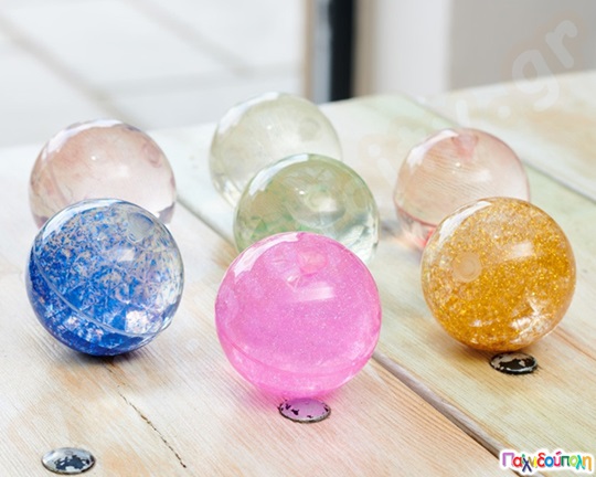 Μπάλες αισθήσεων Glitter Σετ 7 τεμάχια