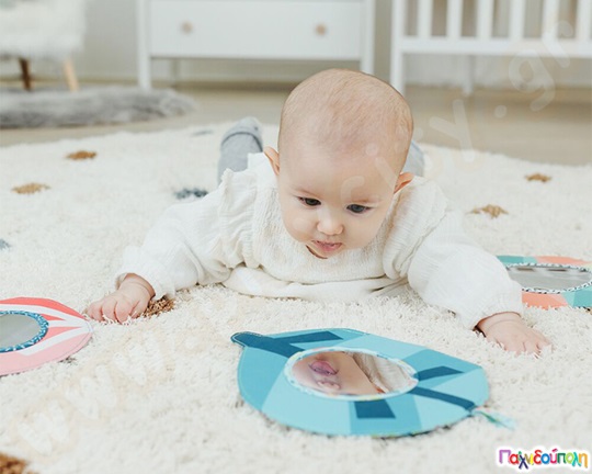 Σετ βρεφικοί καθρέφτες 3τμχ λουλούδια