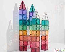 Μαγνητικά τουβλάκια κατασκευών Connetix Pastel Square Σετ 40 τεμάχια  Μαγνητικά Παιχνίδια Κατασκευών