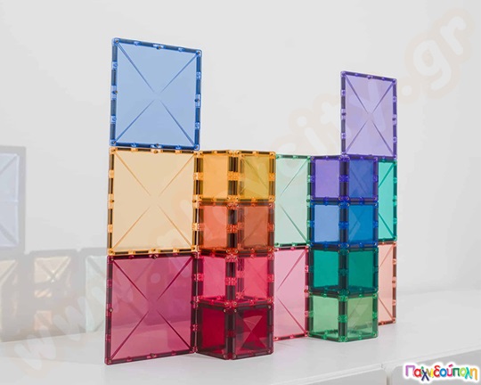Μαγνητικά τουβλάκια κατασκευών Connetix Pastel Square Σετ 40 τεμάχια