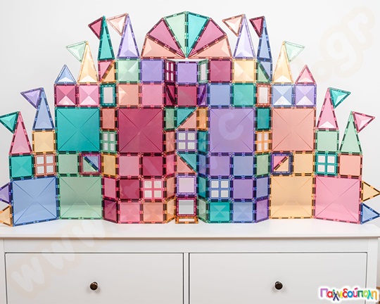 Μαγνητικά τουβλάκια κατασκευών Connetix Pastel Creative Σετ 120 τεμάχια