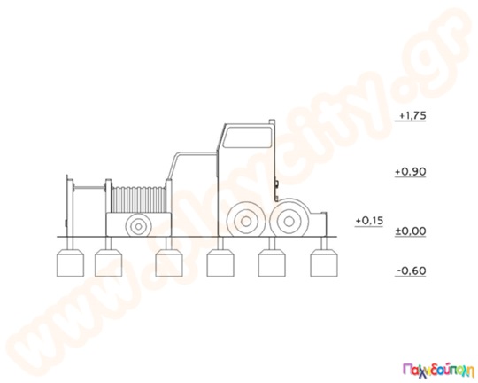 Σύστημα παιδικής χαράς Φορτηγό