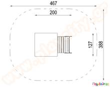 Σύστημα παιδικής χαράς "μισάνοιχτο βαγόνι τρένου"  Ξύλινα Κέντρα Παιδικής Χαράς