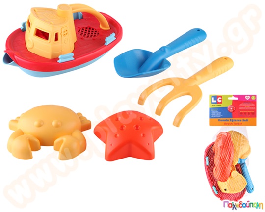 Παιχνίδια παραλίας σετ 5 τεμάχια