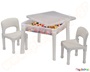 Παιδικό πλαστικό τραπέζι διαφανές με 2 καρέκλες