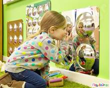 Καθρέφτες παραμόρφωσης με 4 τρούλους  Αύθραστοι Καθρέφτες - Αναστημόμετρα