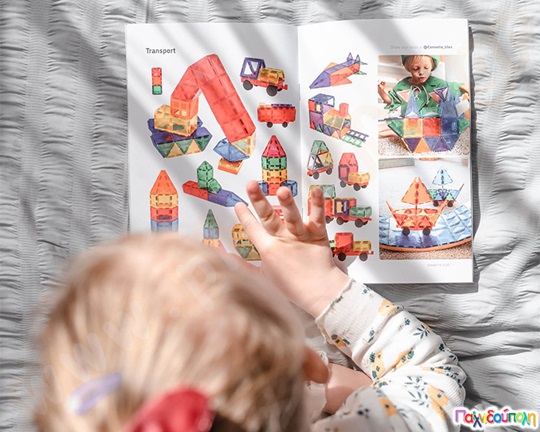 Μαγνητικά τουβλάκια κατασκευών Connetix Square Pack Σετ 40 τεμάχια