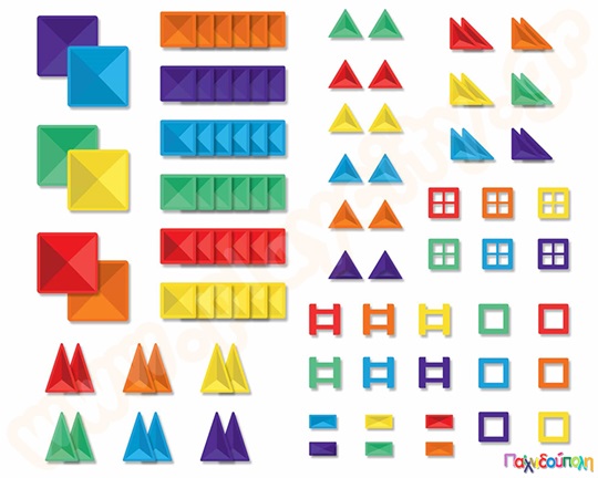 Μαγνητικά τουβλάκια κατασκευών Connetix Creative Pack Σετ 102 τεμάχια