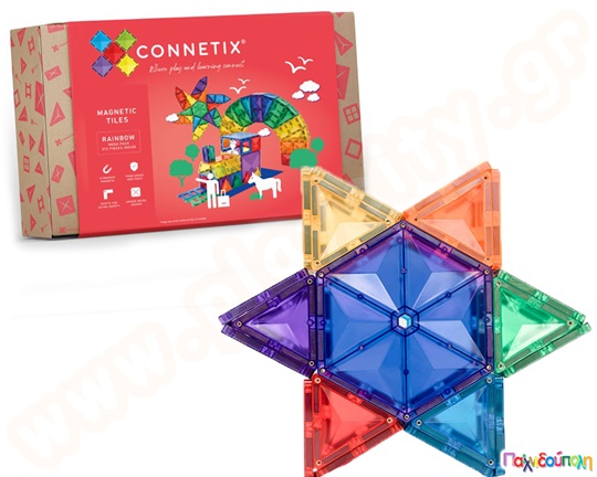 Μαγνητικά τουβλάκια κατασκευών Connetix Mega Pack Σετ 212 τεμάχια
