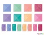 Μαγνητικά τουβλάκια κατασκευών Connetix Pastel Square Σετ 40 τεμάχια