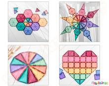 Μαγνητικά τουβλάκια κατασκευών Connetix Pastel Mega Pack Σετ 202 τεμάχια  Μαγνητικά Παιχνίδια Κατασκευών