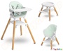 Καρεκλάκι φαγητού με ξύλινο σκελετό Μέντα