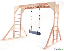 Ξύλινος αναρριχητής και οριζόντια κλιμακα εσωτερικού χώρου  Υλικά Εξοπλισμού Ασφαλείας