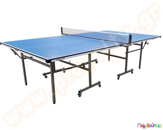 Τραπέζι πινγκ πονγκ εσωτερικού χώρου μπλε με δίχτυ