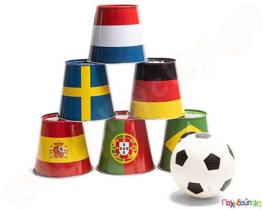 Παιχνίδι στόχου με τενεκεδάκια ποδοσφαίρου - Soccer Tins