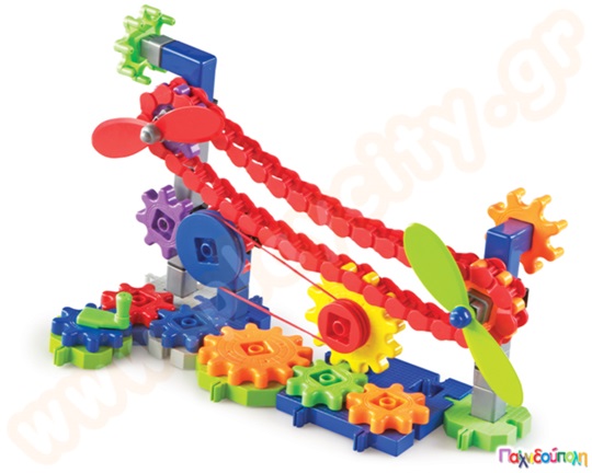 Εκπαιδευτικό Παιχνίδι Κατασκευών STEM με Γρανάζια Σετ 116 τεμαχίων