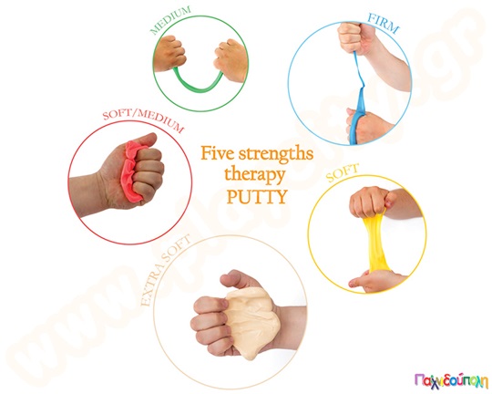 Θεραπευτική πλαστελίνη Σετ 5 τεμάχια