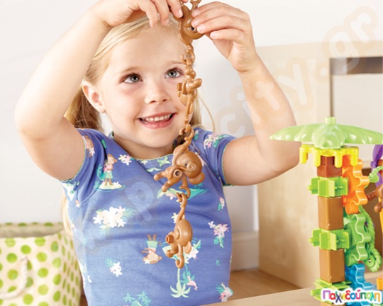 Εκπαιδευτικό Παιχνίδι κατασκευών STEM Gears! Gears! Gears! Movin Monkeys