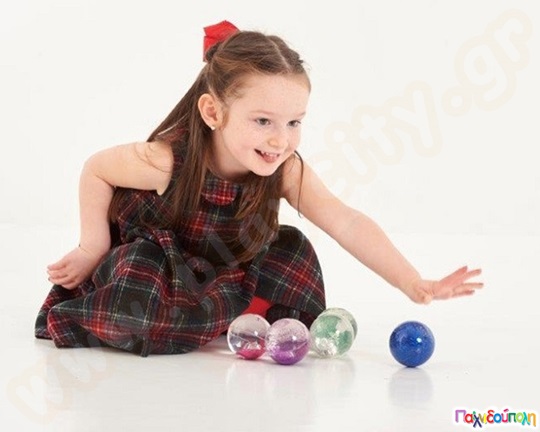 Μπάλες αισθήσεων Glitter Σετ 7 τεμάχια