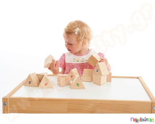 Ξύλινες πυραμίδες με ήχους Σετ 12 τεμάχια