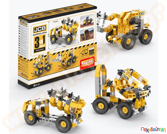 Παιχνίδι Κατασκευών Creative Builder Κατασκευή βαρέων οχημάτων Σετ 3 μοντέλα