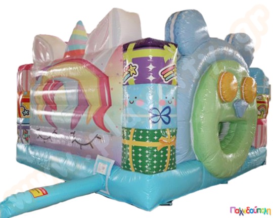 Φουσκωτό Παιχνίδι Χαρούμενος μονόκερος (με 1 blower)