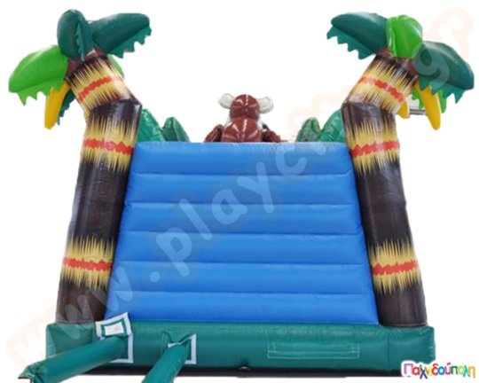 Φουσκωτό Παιχνίδι Τσουλήθρα ο βασιλιάς πίθηκος (με 1 blower)