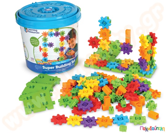 Εκπαιδευτικό Παιχνίδι Κατασκευών STEM με Γρανάζια Σετ 150 τεμαχίων