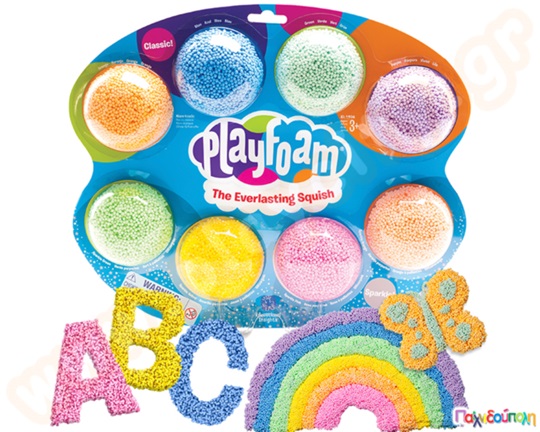 Εκπαιδευτικό Παιχνίδι Αισθήσεων Αφρώδης πλαστελίνη Playfoam Combo 8 τεμάχια