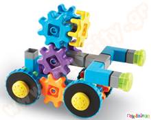 Εκπαιδευτικό Παιχνίδι STEM Gears! Gears! Gears! Κατασκευή οχήματος με γρανάζια Σετ 43 τεμαχίων Rovergears  Παιχνίδια Κατασκευών - Μαστορέματα