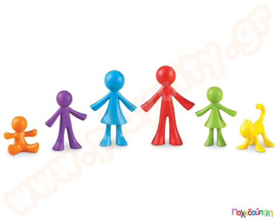 Εκπαιδευτικό Παιχνίδι Πλαστικά ανθρωπάκια ταξινόμησης 72 τεμαχίων