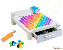 Εκπαιδευτικό παιχνίδι STEM Design and Drill Ο πρώτος μου πάγκος εργασίας (γκρι)  Παιχνίδια Κατασκευών - Μαστορέματα