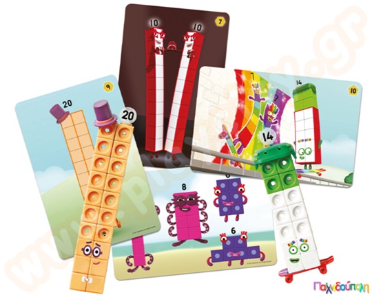 Εκπαιδευτικό Παιχνίδι STEM Αριθμοκυβάκια Κύβοι Αριθμητικής 11-20 Mathlink Cubes Numberblocks