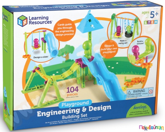 Εκπαιδευτικό παιχνίδι STEM κατασκευή παιδικής χαράς Σετ 104 τεμαχίων