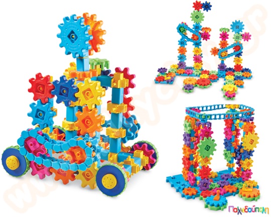 Εκπαιδευτικό Παιχνίδι STEM Gears! Gears! Gears! Γιγάντιες κατασκευές με γρανάζια Σετ 235 τεμαχίων