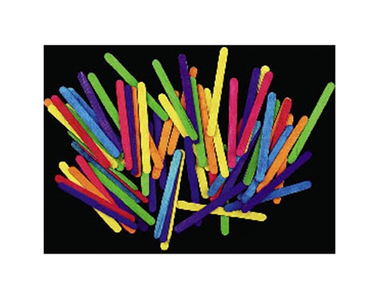 Διακοσμητικά Χειροτεχνίας Ξυλάκια παγωτού χρωματιστά