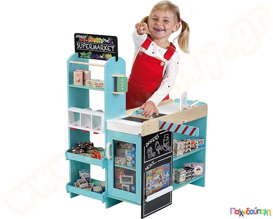 Μαγαζάκι ξύλινο με 58 αξεσουάρ